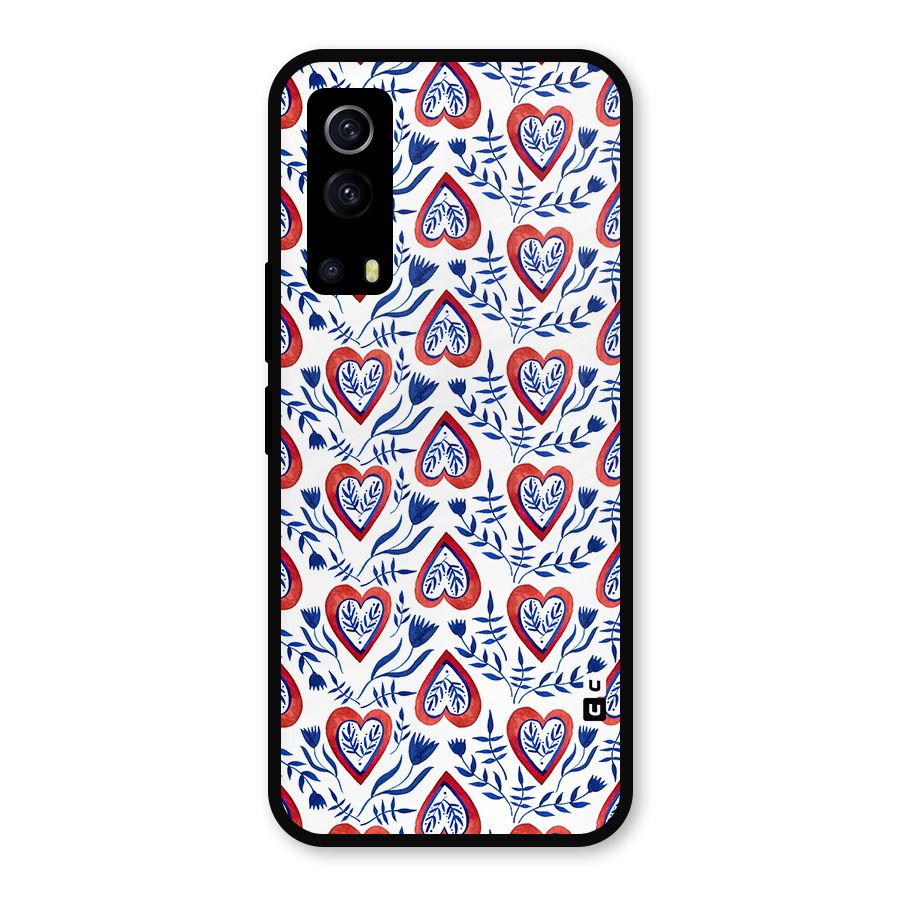Wrapping Hearts Pattern Metal Back Case for iQOO Z3
