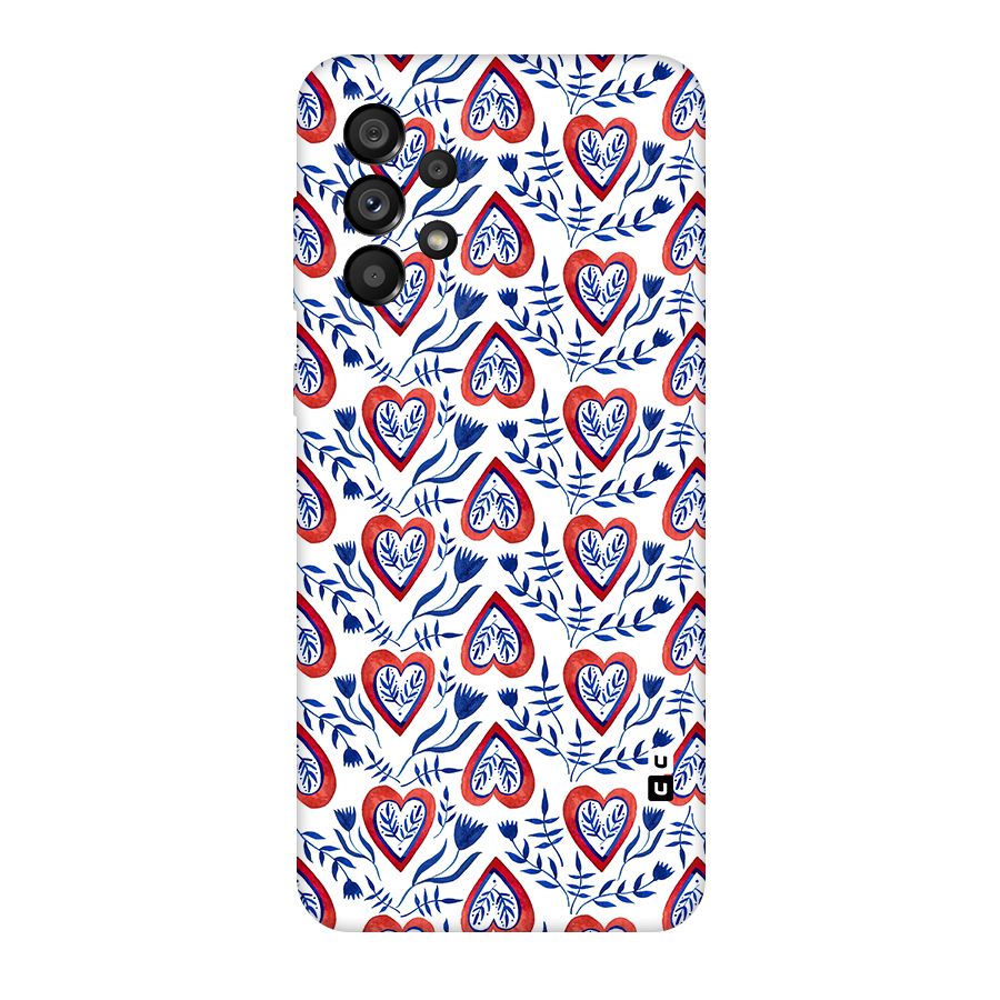 Wrapping Hearts Pattern Original Polycarbonate Back Case for Galaxy A73 5G