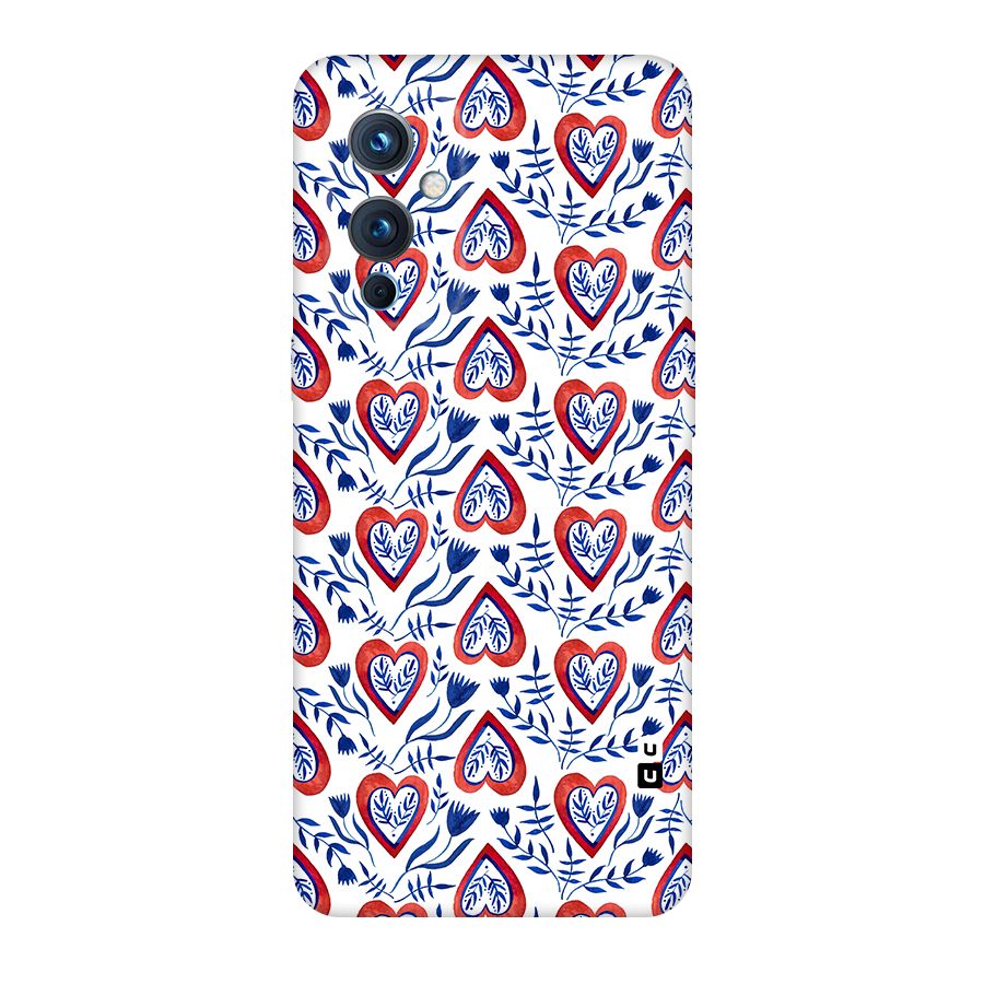 Wrapping Hearts Pattern Original Polycarbonate Back Case for OnePlus 9