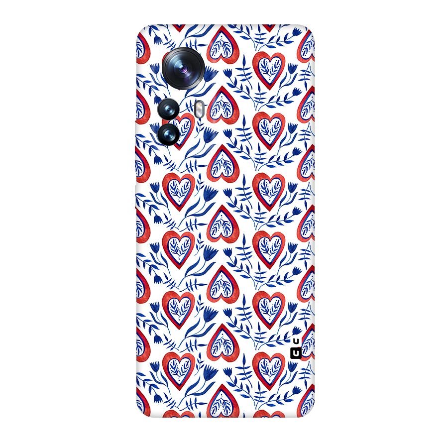Wrapping Hearts Pattern Original Polycarbonate Back Case for Xiaomi 12 Pro