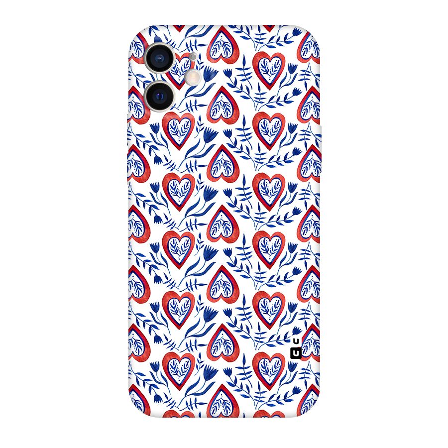 Wrapping Hearts Pattern Original Polycarbonate Back Case for iPhone 12
