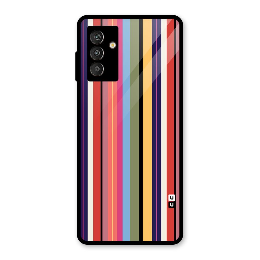 Wrapping Stripes Glass Back Case for Galaxy M13