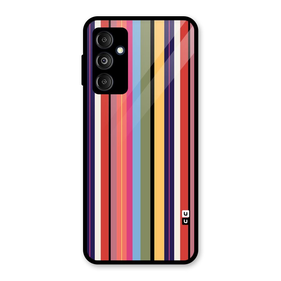 Wrapping Stripes Glass Back Case for Galaxy M14 5G