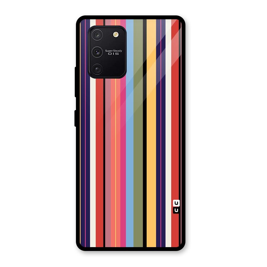 Wrapping Stripes Glass Back Case for Galaxy S10 Lite
