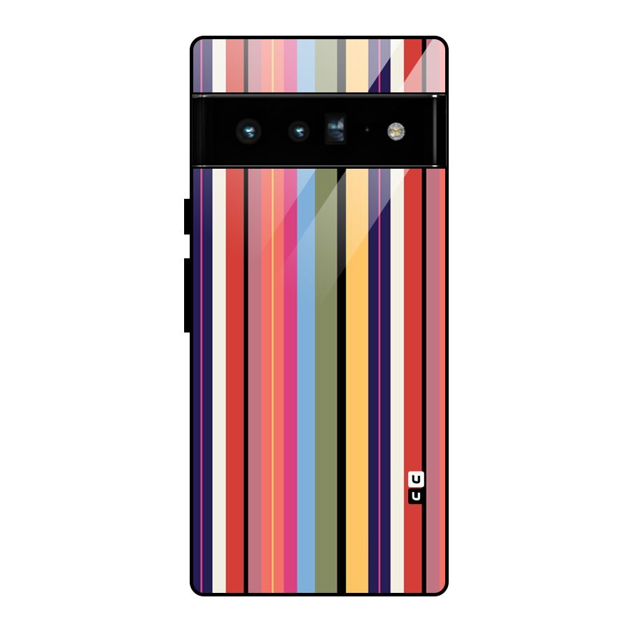 Wrapping Stripes Glass Back Case for Google Pixel 6 Pro