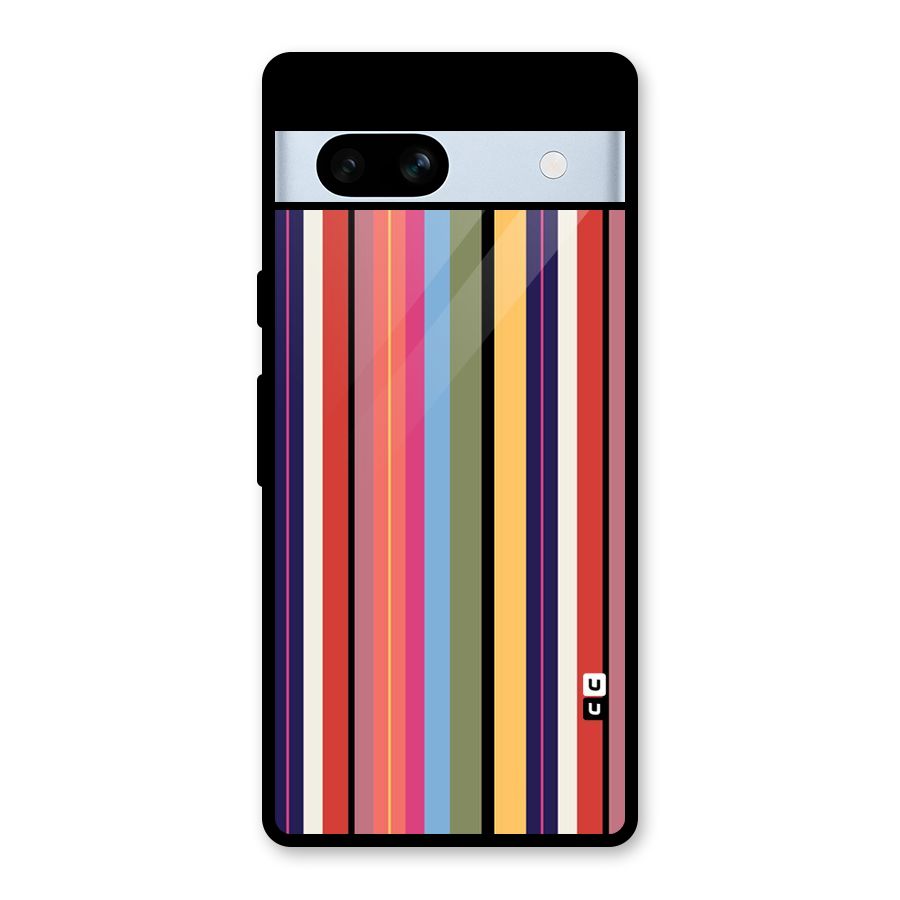 Wrapping Stripes Glass Back Case for Google Pixel 7a