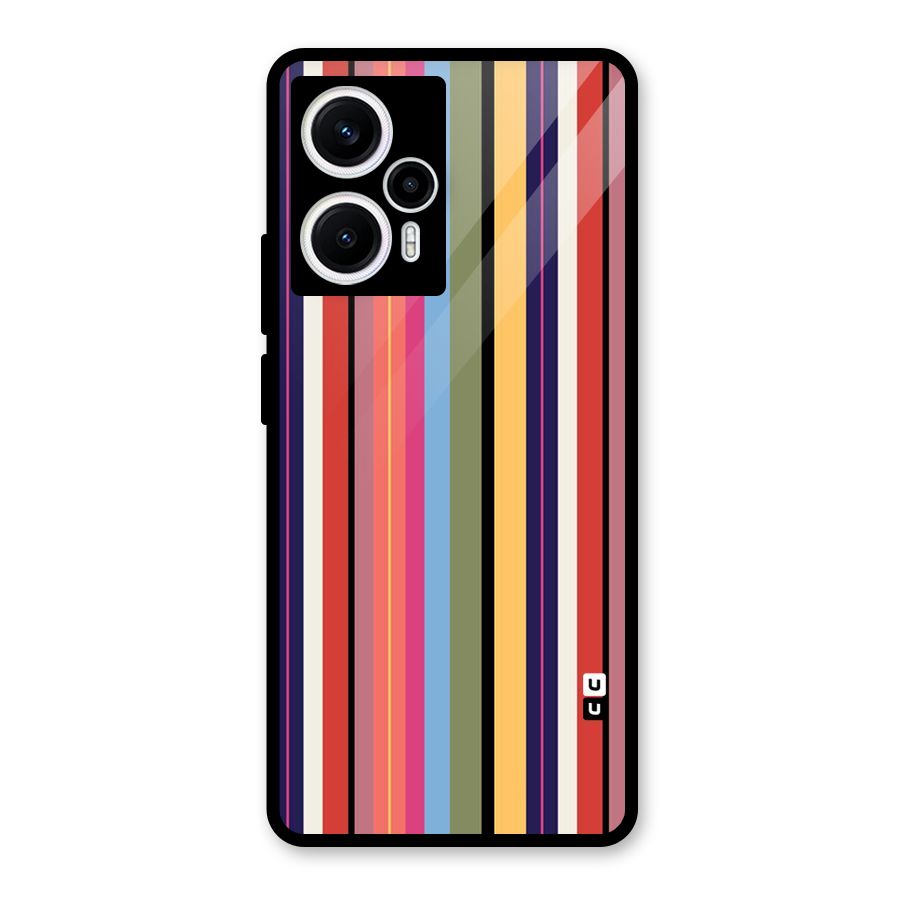 Wrapping Stripes Glass Back Case for Poco F5