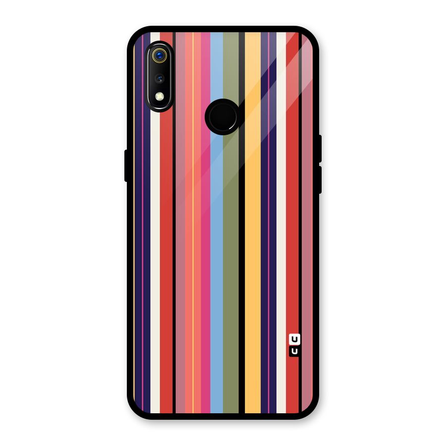 Wrapping Stripes Glass Back Case for Realme 3i