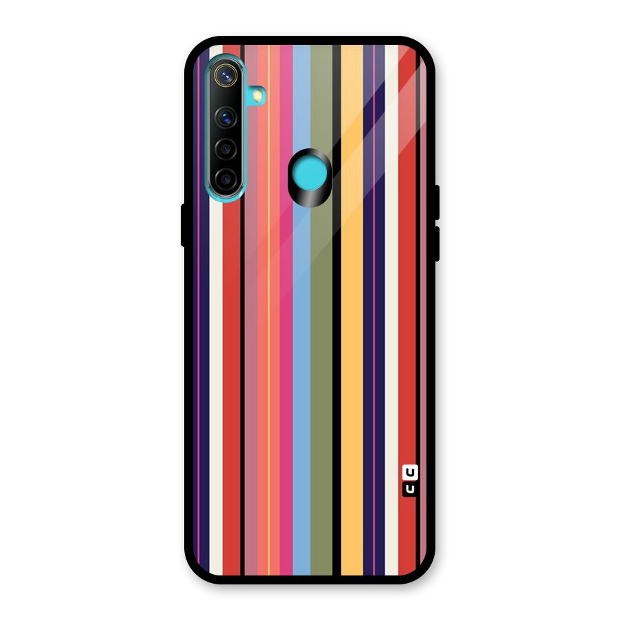 Wrapping Stripes Glass Back Case for Realme Narzo 10