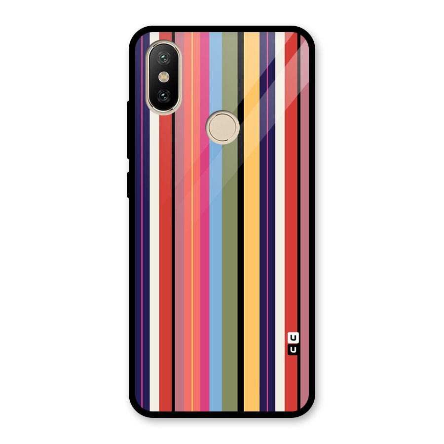 Wrapping Stripes Glass Back Case for Redmi A2