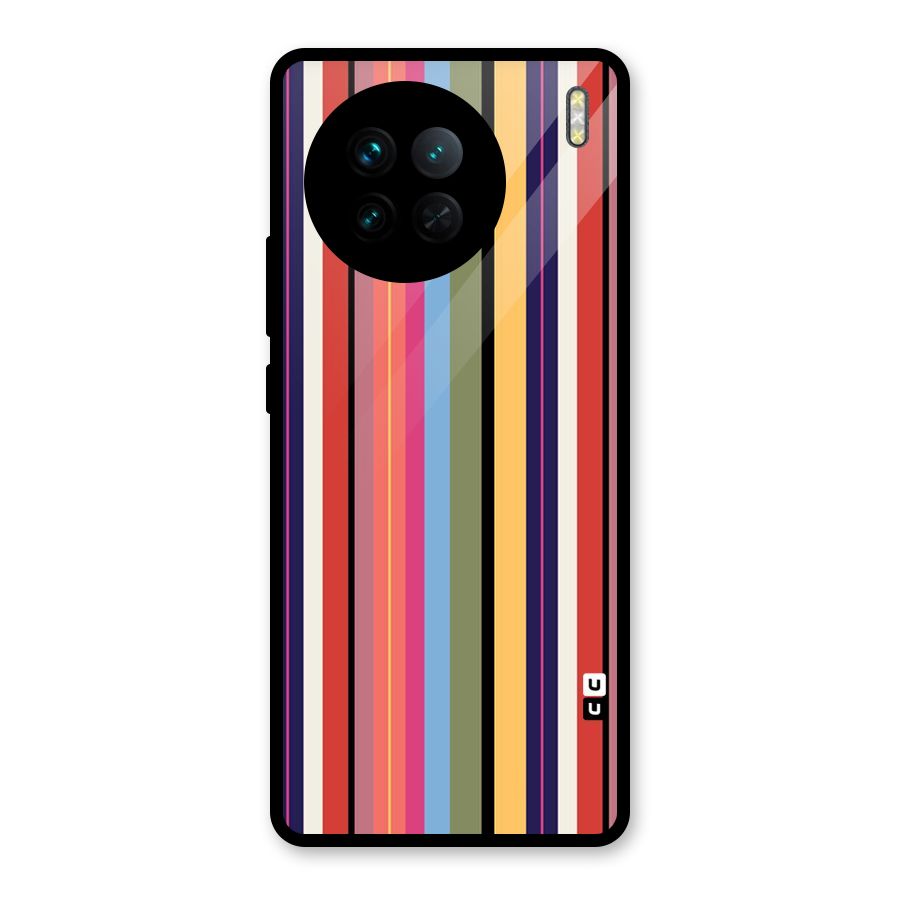 Wrapping Stripes Glass Back Case for Vivo X90