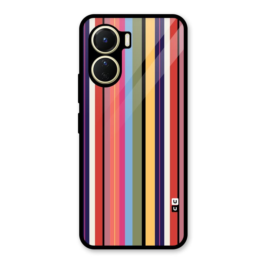 Wrapping Stripes Glass Back Case for Vivo Y56