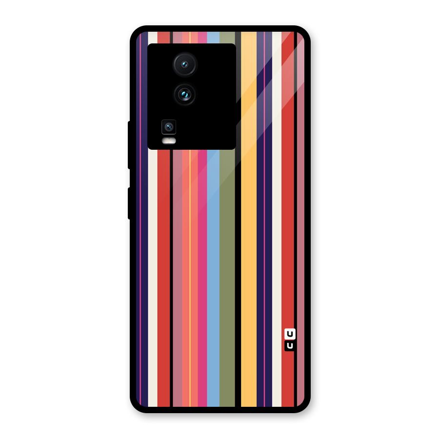Wrapping Stripes Glass Back Case for Vivo iQOO Neo 7