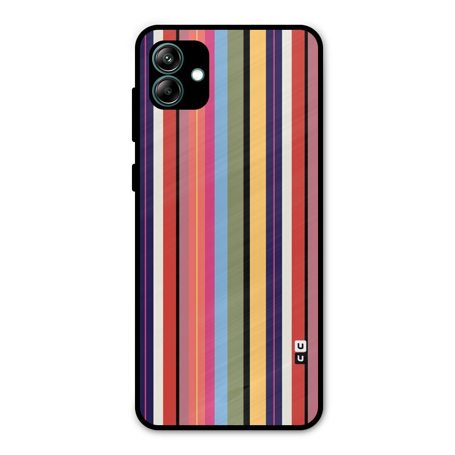 Wrapping Stripes Metal Back Case for Galaxy A04