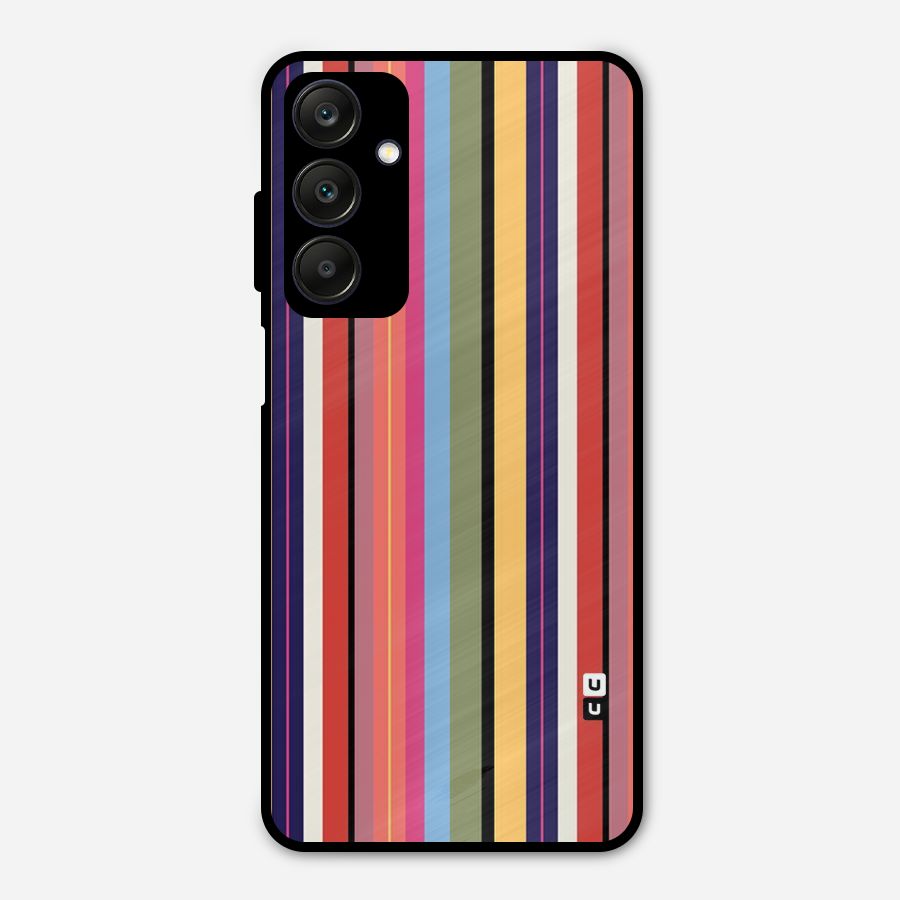 Wrapping Stripes Metal Back Case for Galaxy A25 5G