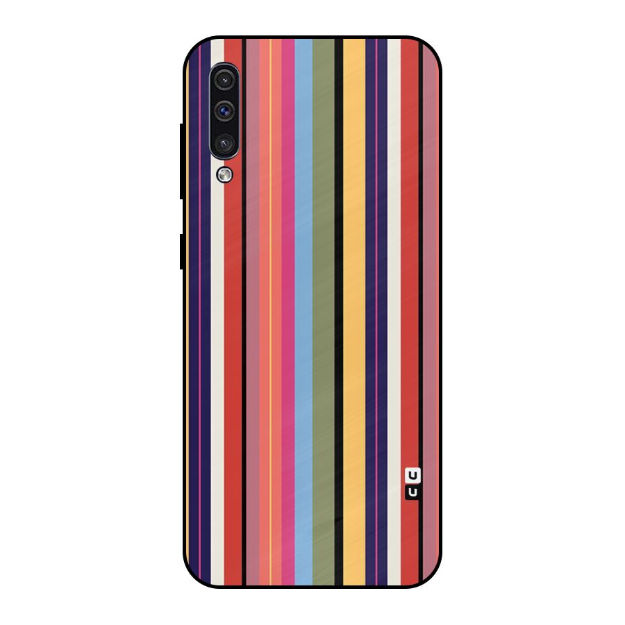 Wrapping Stripes Metal Back Case for Galaxy A30s