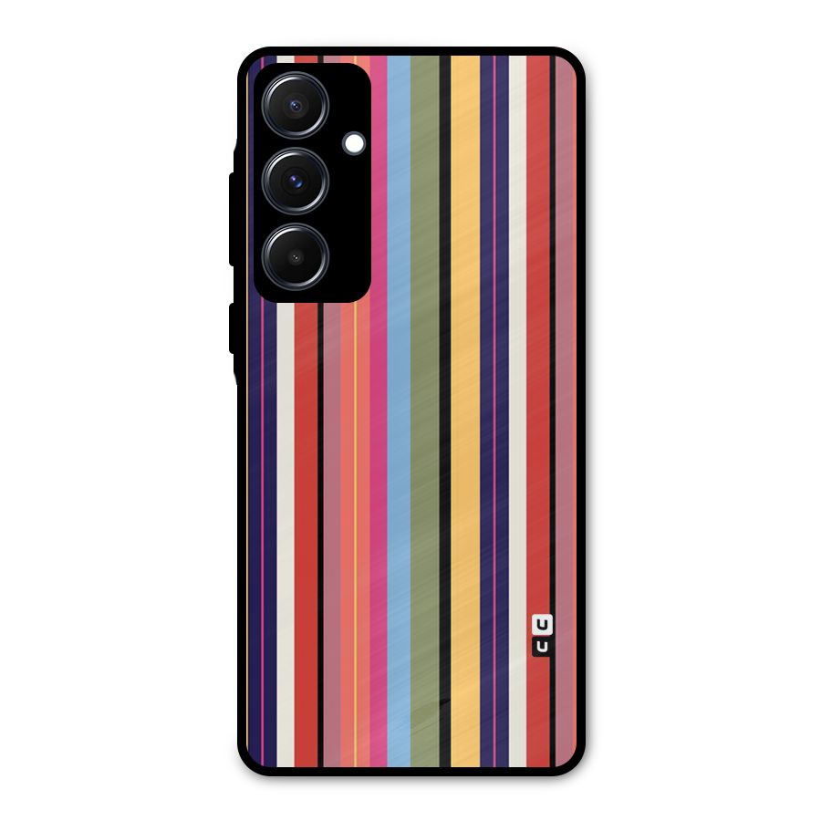 Wrapping Stripes Metal Back Case for Galaxy A55