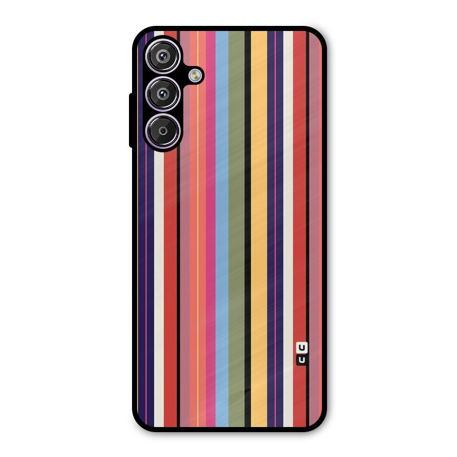 Wrapping Stripes Metal Back Case for Galaxy F15