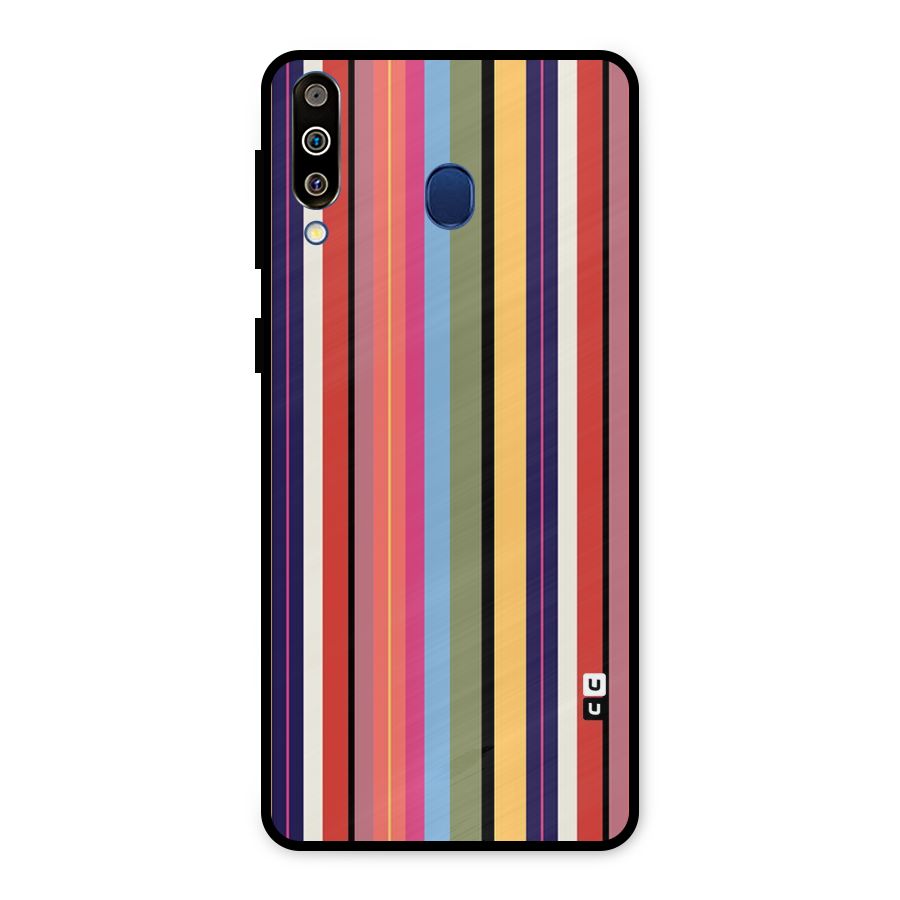 Wrapping Stripes Metal Back Case for Galaxy M30