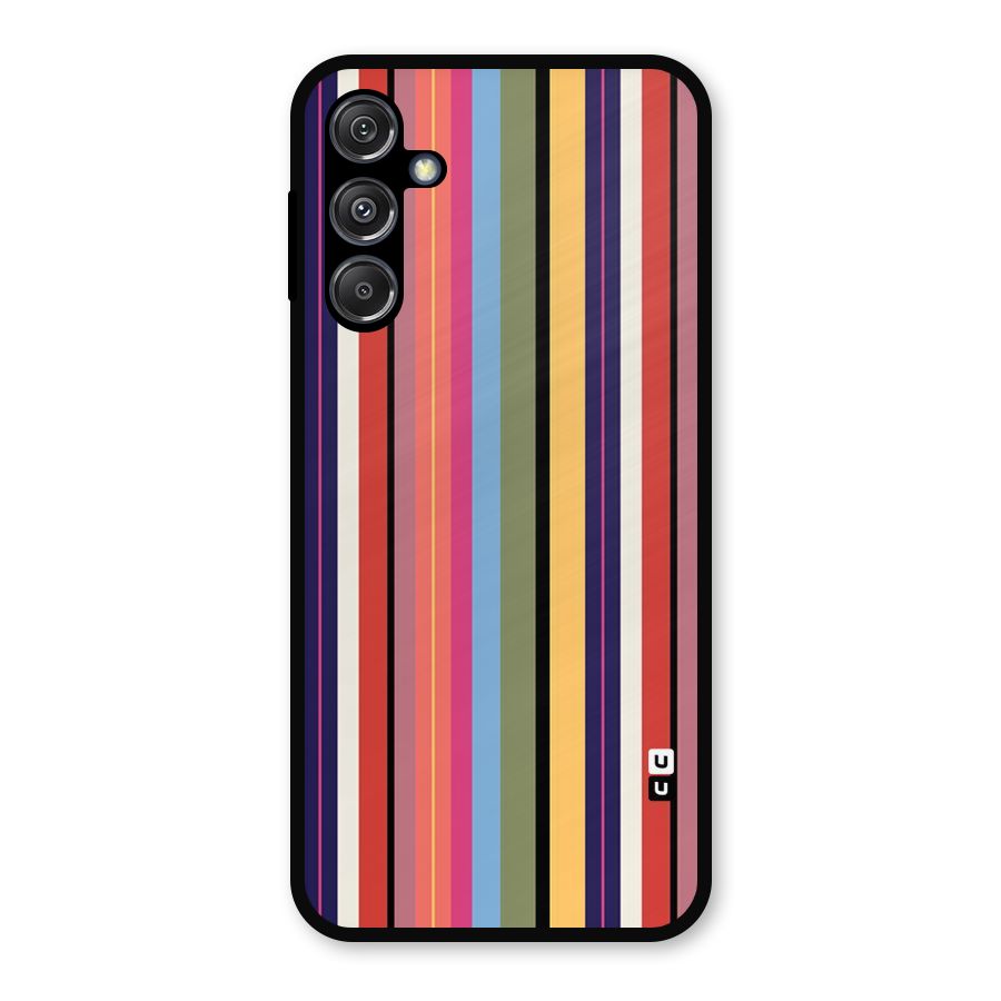 Wrapping Stripes Metal Back Case for Galaxy M34 5G