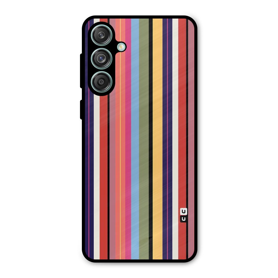 Wrapping Stripes Metal Back Case for Galaxy M55 5G