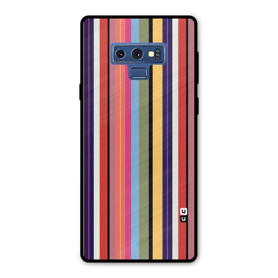 Wrapping Stripes Metal Back Case for Galaxy Note 9