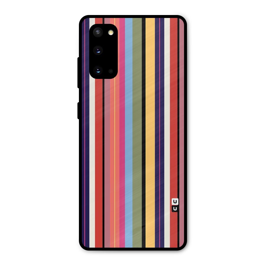 Wrapping Stripes Metal Back Case for Galaxy S20