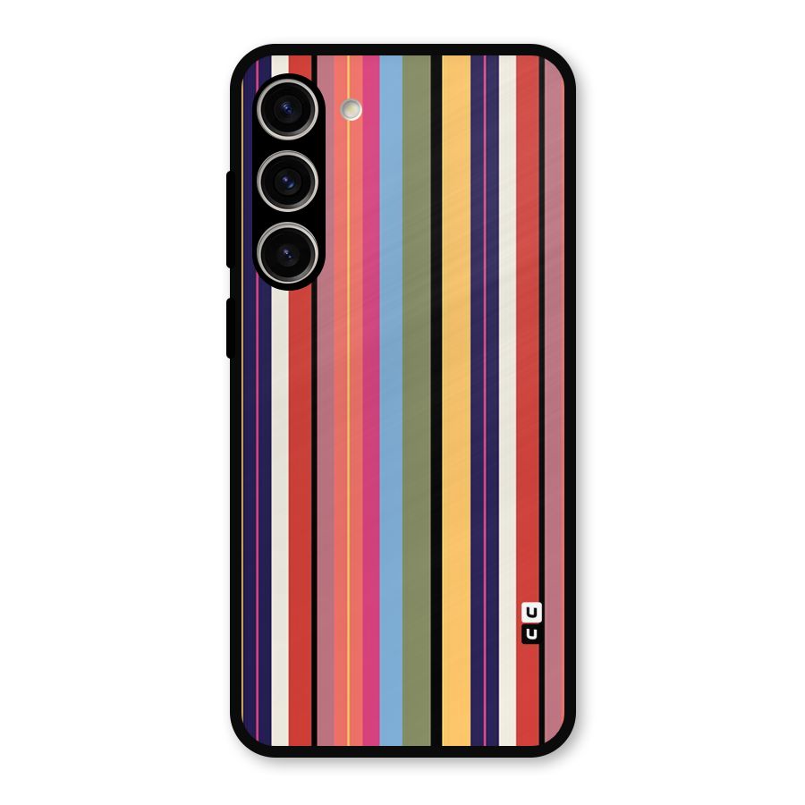 Wrapping Stripes Metal Back Case for Galaxy S23 Plus