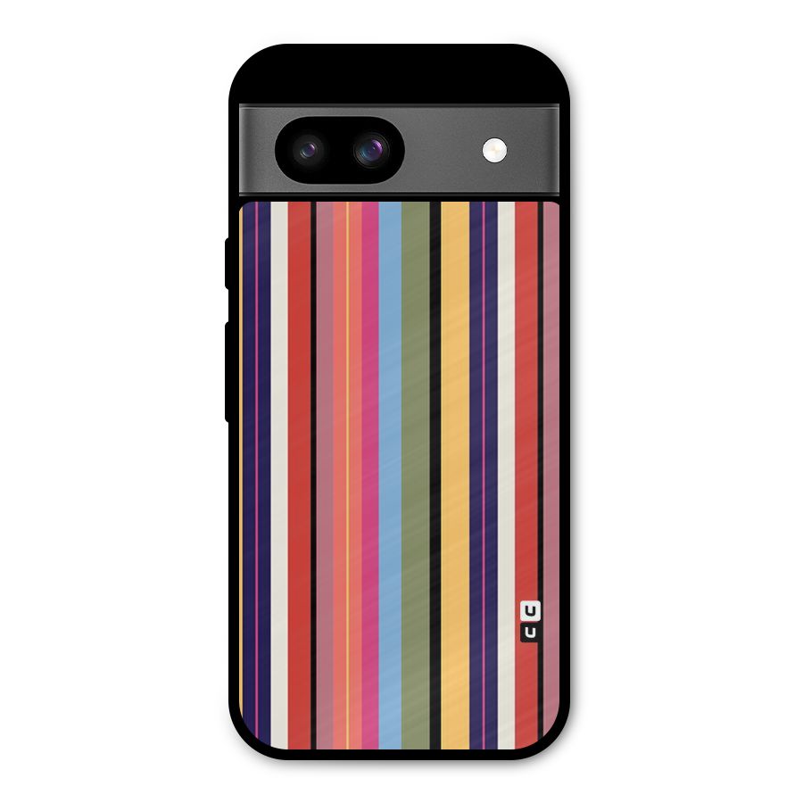 Wrapping Stripes Metal Back Case for Google Pixel 8a