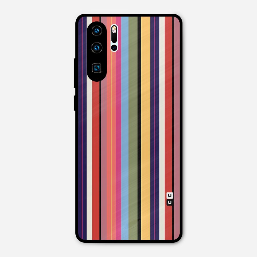 Wrapping Stripes Metal Back Case for Huawei P30 Pro