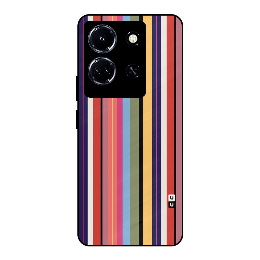 Wrapping Stripes Metal Back Case for Infinix Note 30 5G