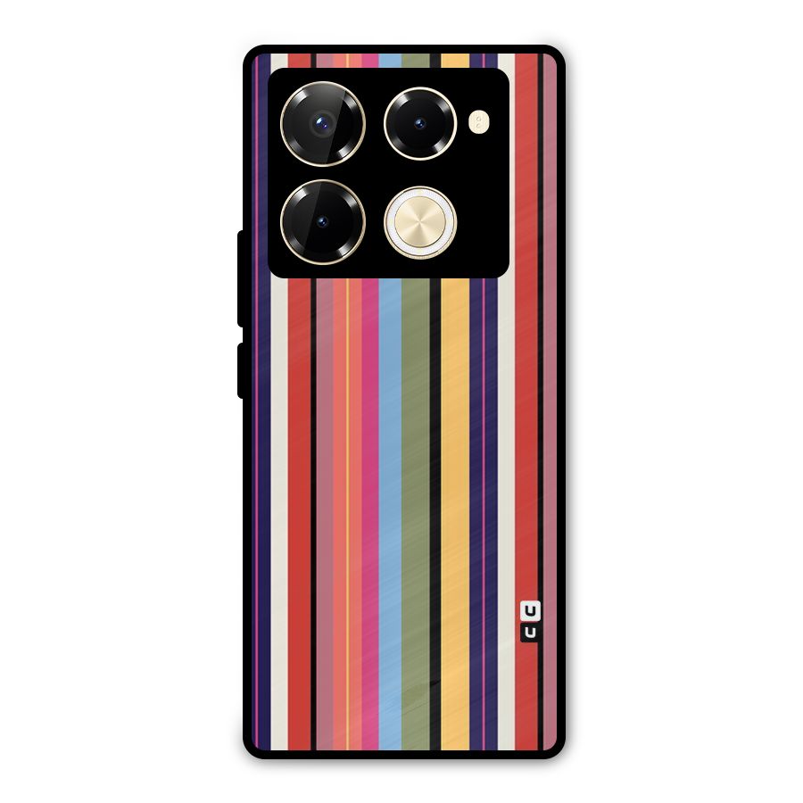 Wrapping Stripes Metal Back Case for Infinix Note 40 Pro Plus