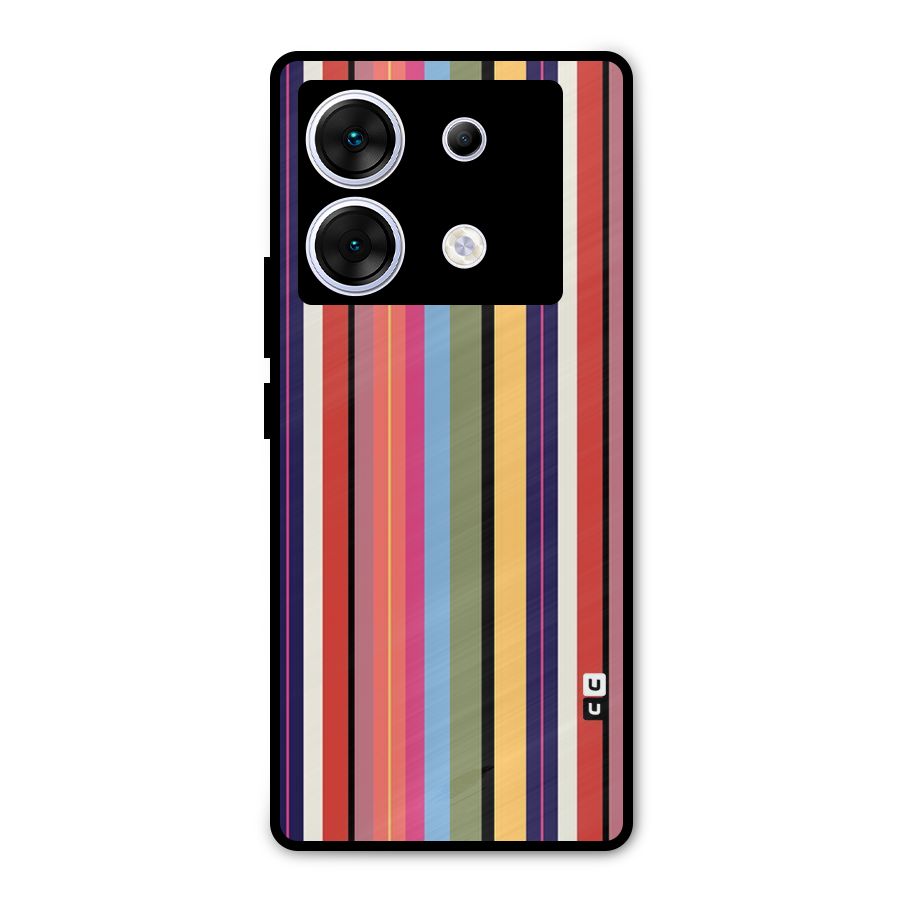 Wrapping Stripes Metal Back Case for Infinix Zero 30 5G