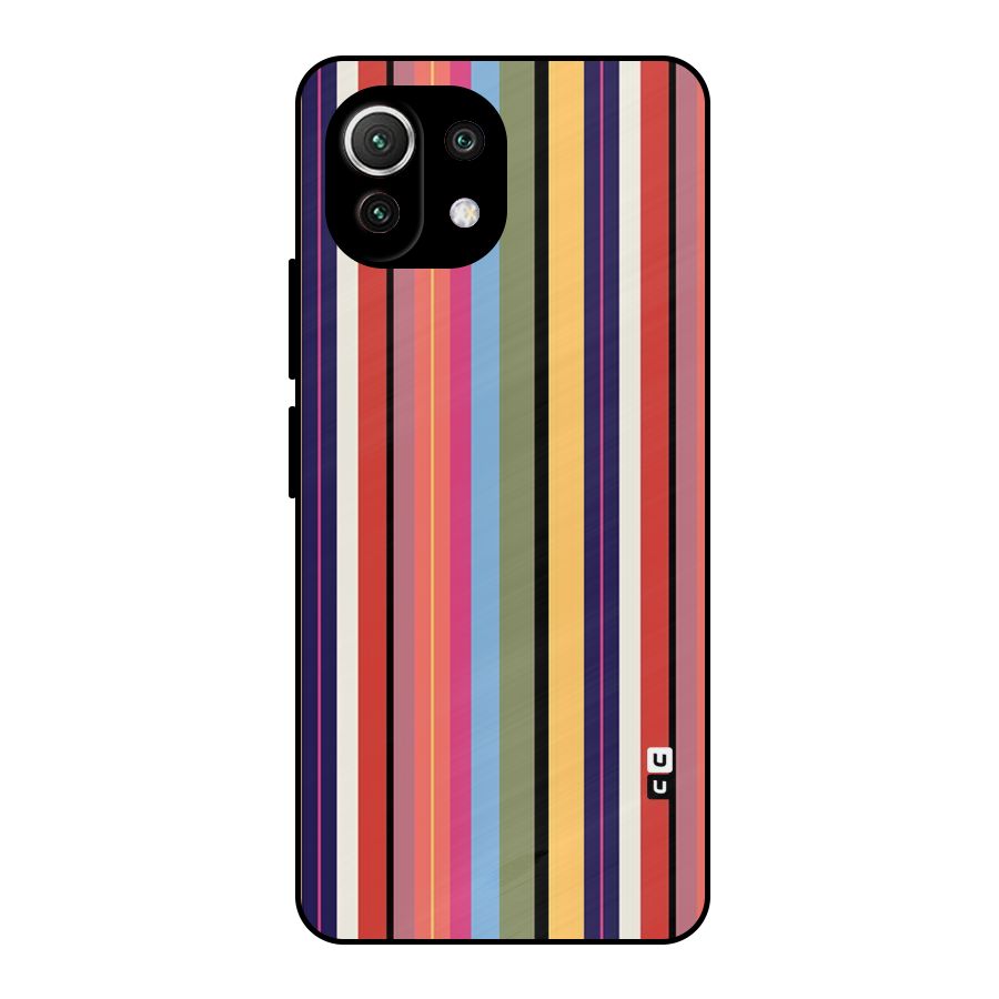 Wrapping Stripes Metal Back Case for Mi 11 Lite NE 5G