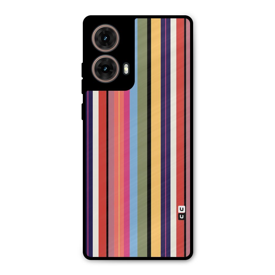 Wrapping Stripes Metal Back Case for Moto G85