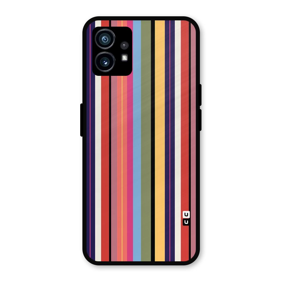 Wrapping Stripes Metal Back Case for Nothing Phone 1