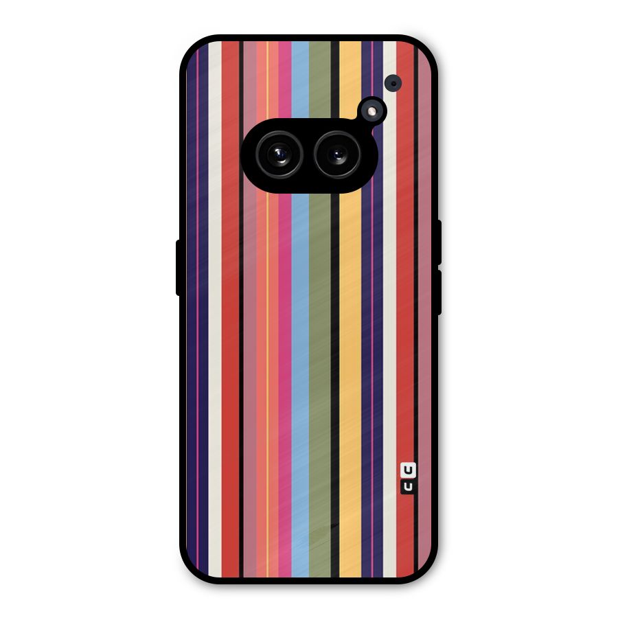 Wrapping Stripes Metal Back Case for Nothing Phone 2a Plus