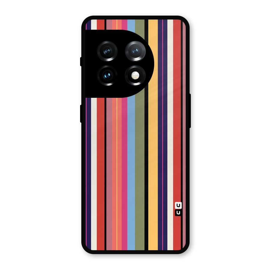 Wrapping Stripes Metal Back Case for OnePlus 11