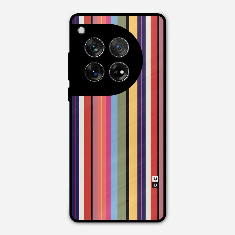 Wrapping Stripes Metal Back Case for OnePlus 12