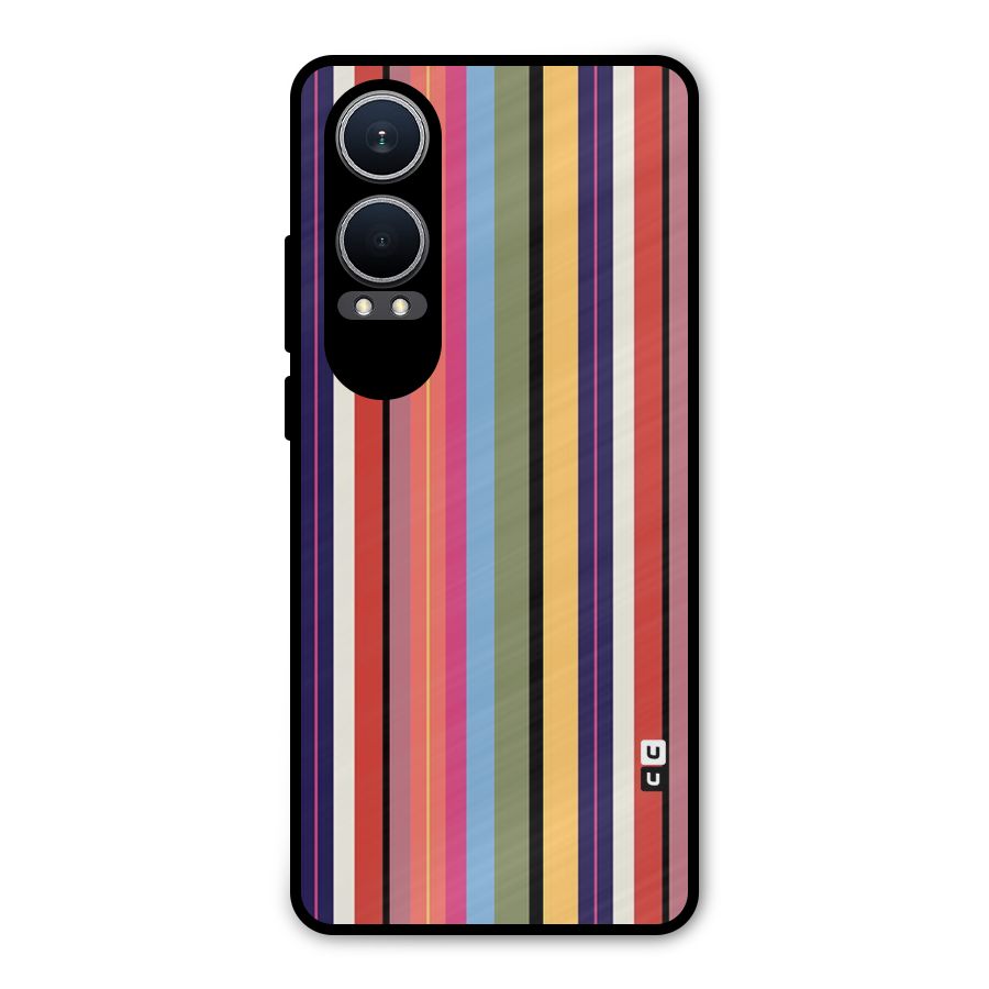 Wrapping Stripes Metal Back Case for OnePlus Nord CE4 Lite