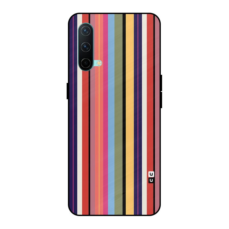 Wrapping Stripes Metal Back Case for OnePlus Nord CE 5G