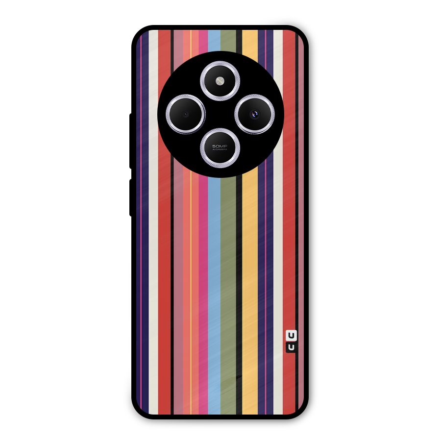 Wrapping Stripes Metal Back Case for Poco C75 5G