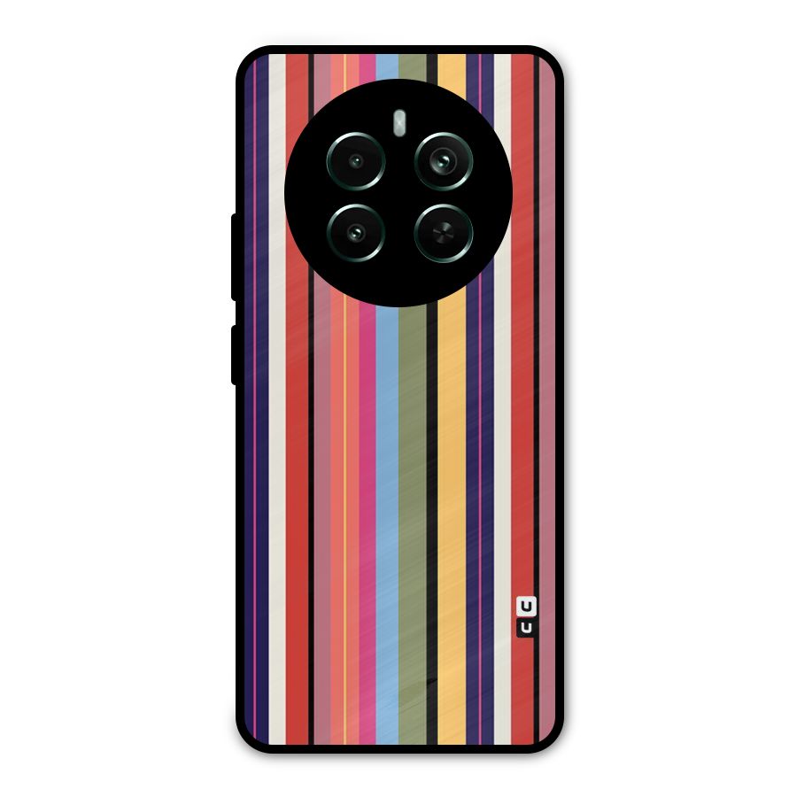 Wrapping Stripes Metal Back Case for Realme 12 Pro Plus