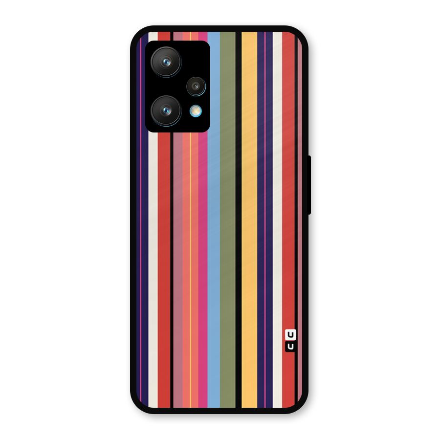 Wrapping Stripes Metal Back Case for Realme 9 Pro Plus 5G