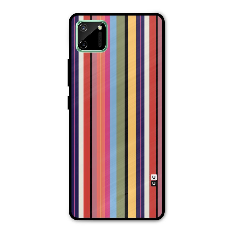 Wrapping Stripes Metal Back Case for Realme C11