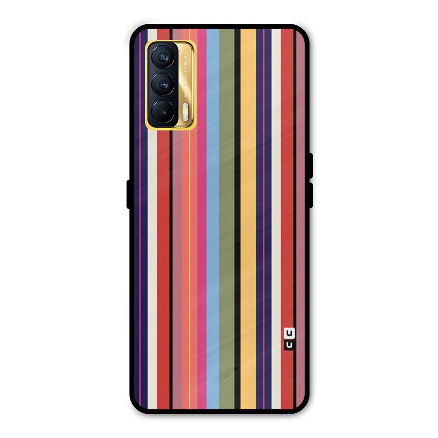 Wrapping Stripes Metal Back Case for Realme X7