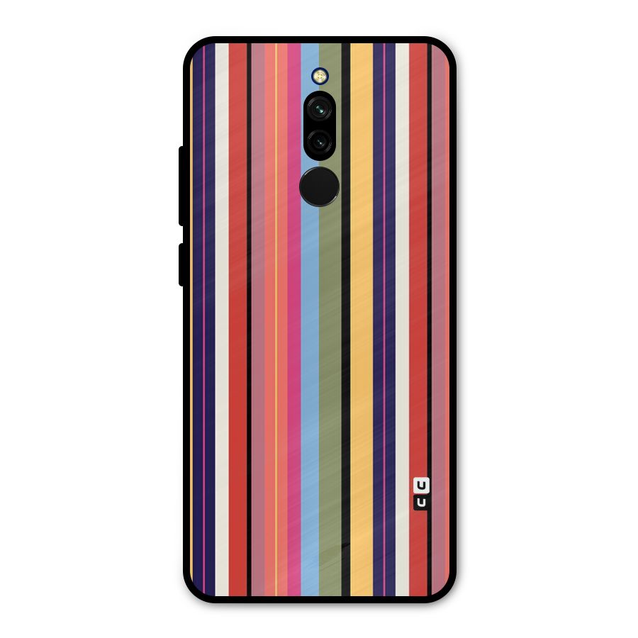 Wrapping Stripes Metal Back Case for Redmi 8