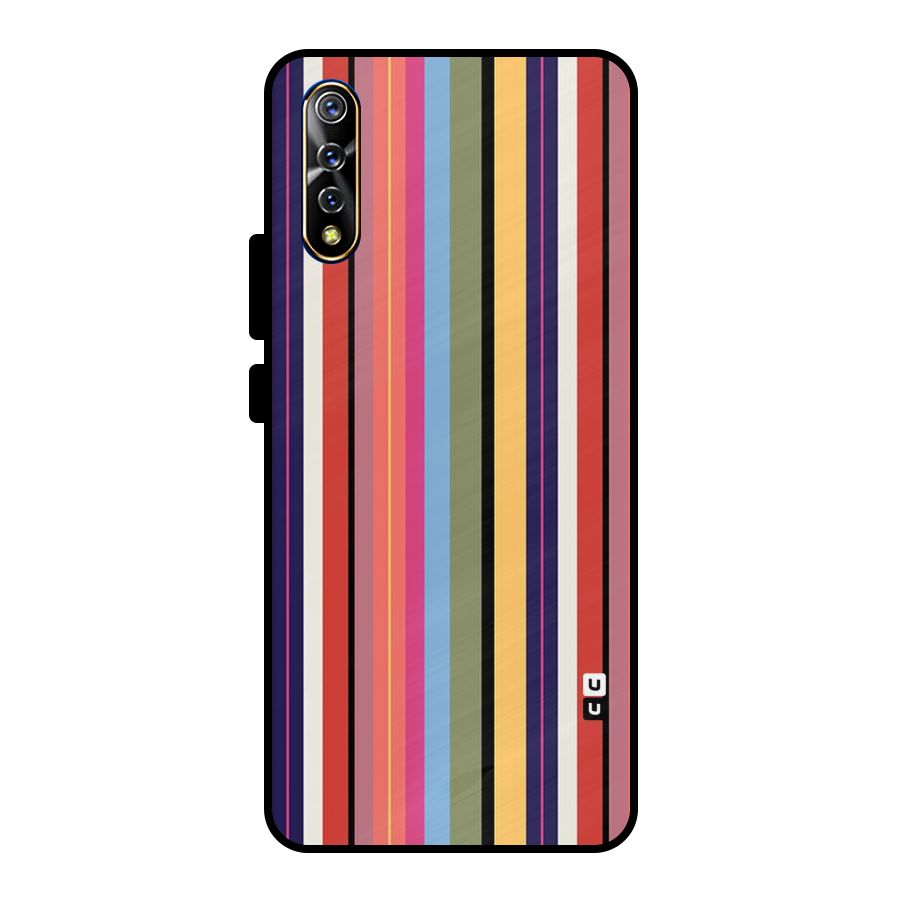 Wrapping Stripes Metal Back Case for Vivo S1