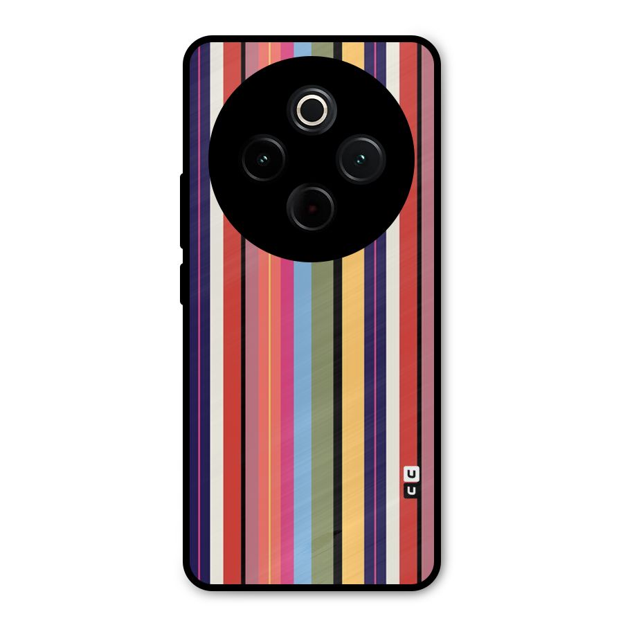 Wrapping Stripes Metal Back Case for Vivo T4