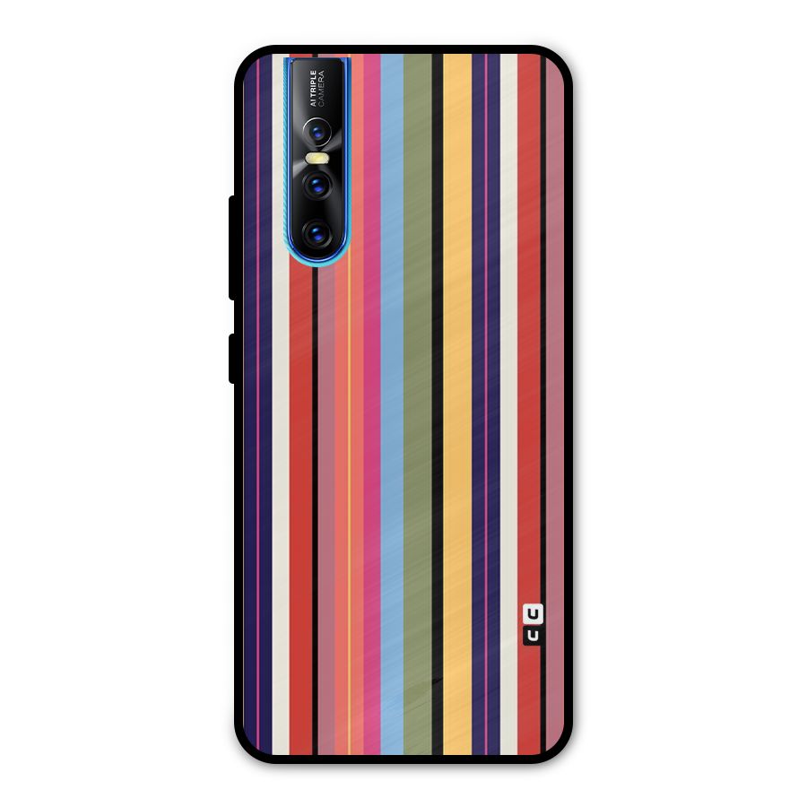 Wrapping Stripes Metal Back Case for Vivo V15 Pro